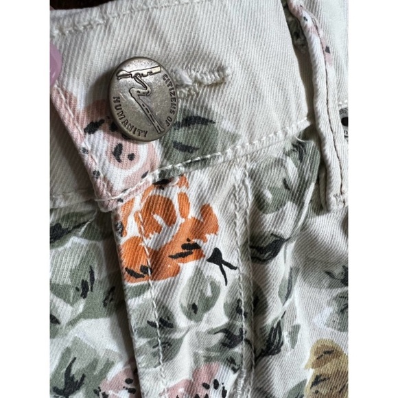 Anthropologie Citizens of Humanity Thompson Medium Rise skinny floral Jeans - Picture 7 of 16